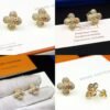 18k Louis Vivienne Diamond Earrings