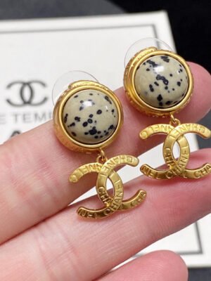 18K CC Vintage Earrings