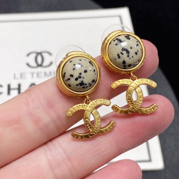 18K CC Vintage Earrings