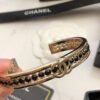 18K CC Crystal Open Cuff Bracelet