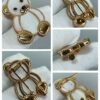 18K Lucky Animals Teddy Bear Clip Brooch