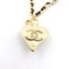 18K CC Heart Pendant Necklace