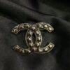 18K CC Black Star Brooch