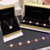 18K Vintage Alhambra Pink Necklace