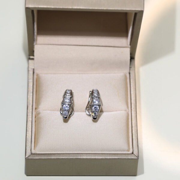 18K BV Serpenti Diamond Earrings