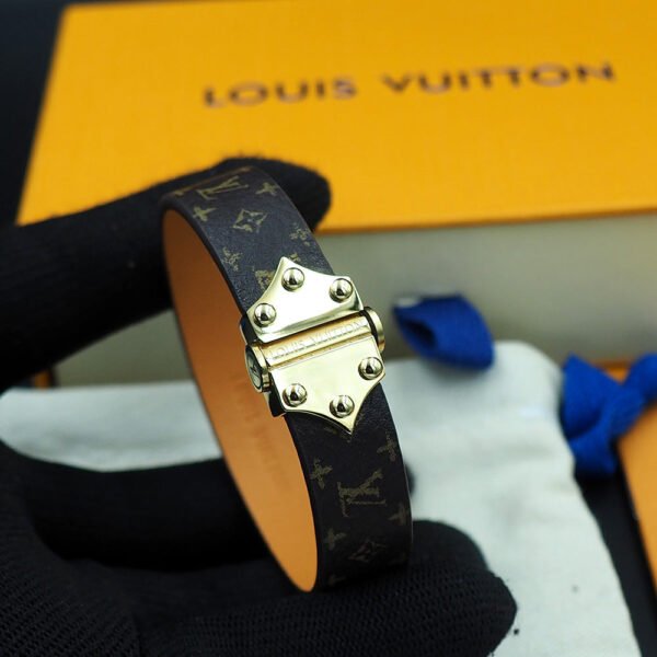 18K Louis Leather Vintage Bracelet