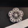 18K CC Camellia Pearls Brooch