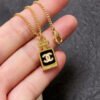 18K CC Perfume Bottle Necklace