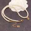 18K CC Pearls Choker Necklace