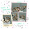 18K Echappee Diamond H Ring