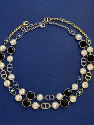 18K CD Color Crystal Necklace