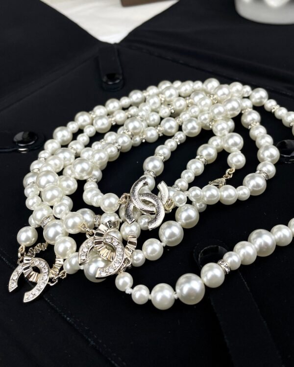 18K CC Pearls Long Necklace