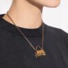 18K BB Hourglass Bag Necklace