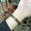 18K CC Crystal Open Cuff Bracelet
