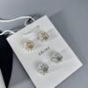 18K Triomphe Two-Rows Pearl Earrings