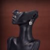 18K BB Hear Lock Earrings