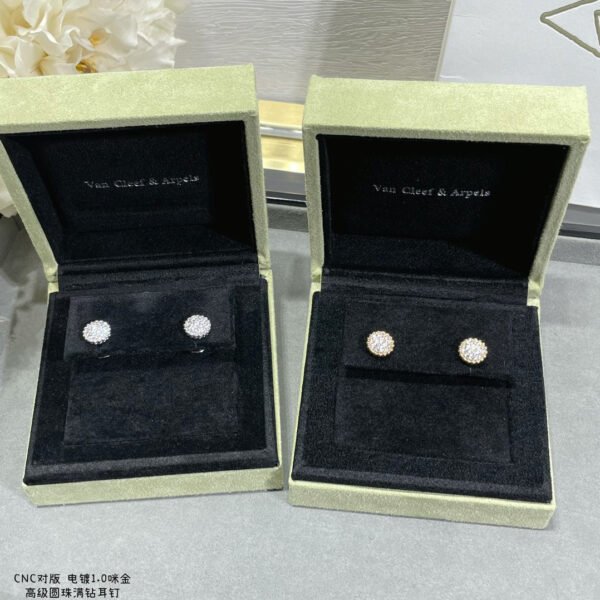 18K Perl¨¦e Diamonds Earrings