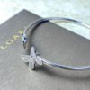 18K Double G Flora Bangle Diamond Bracelet