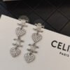 18K Triomphe Heart Pendant Earrings