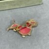 18K Lucky Animals Dachshund Clip Brooch