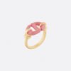 18K CD Pink Heart Ring