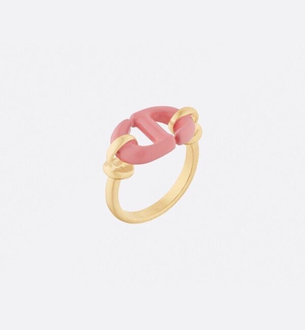 18K CD Pink Heart Ring