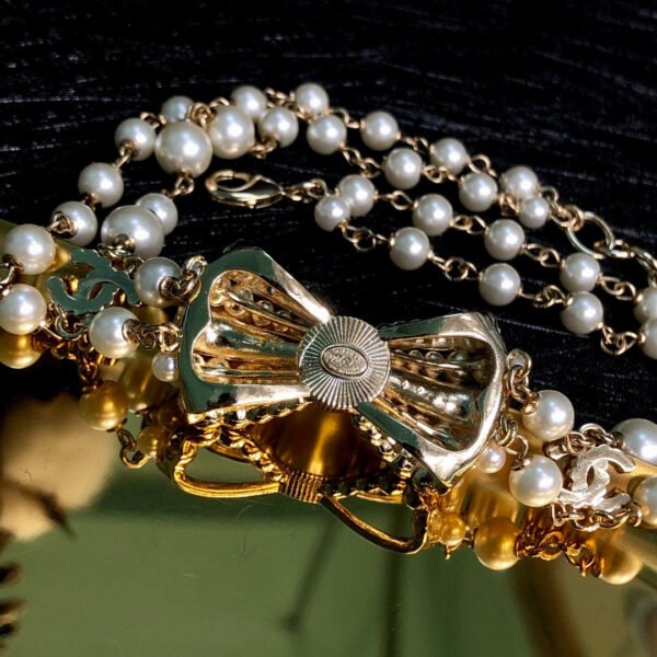 18K CC Bow Choker Necklace