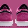 JORDAN 1 LOW x BLACK ACTIVE FUCHSIA