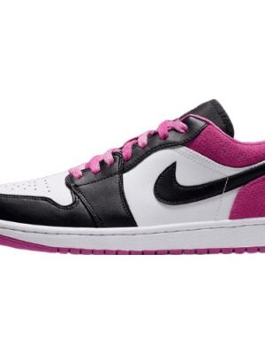 JORDAN 1 LOW x BLACK ACTIVE FUCHSIA