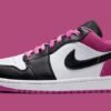 JORDAN 1 LOW x BLACK ACTIVE FUCHSIA