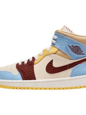 JORDAN 1 MID SE x FEARLESS MAISON CHATEAU ROUGE