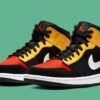 JORDAN 1 MID x BLACK AMARILLO ORANGE