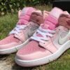 JORDAN 1 MID x DIGITAL PINK