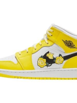 JORDAN 1 MID x DYNAMIC YELLOW FLORAL