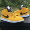 JORDAN 1 MID x UNIVERSITY GOLD BLACK