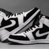 JORDAN 1 MID x WHITE BLACK