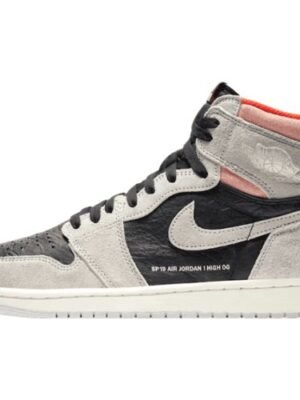 JORDAN 1 RETRO HIGH x NEUTRAL GREY HYPER CRIMSON
