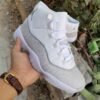 JORDAN 11 RETRO x WHITE METALLIC SILVER