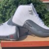 JORDAN 12 RETRO x WHITE DARK GREY