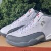 JORDAN 12 RETRO x WHITE DARK GREY