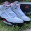 JORDAN 5 RETRO x FIRE RED SILVER TONGUE