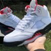 JORDAN 5 RETRO x FIRE RED SILVER TONGUE