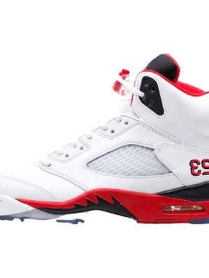 JORDAN 5 RETRO x FIRE RED SILVER TONGUE