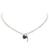 18K CD Heart Key Pendant Necklace