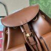 gg Bamboo Small Backpack Brown For Women, Women’s Bags 8.6in/22cm gg ??702101 UZY0T 2535