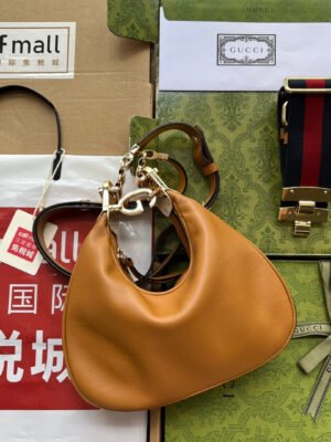 gg Atache Small Shoulder Bag Brown For Women, Women’s Bags 9in/23cm gg