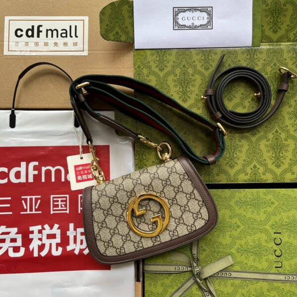 gg Blondie Mini Bag Brown And Beige For Women, Women’s Bags 8.7in/22cm gg