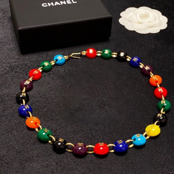 18K CC Color Beads Necklace