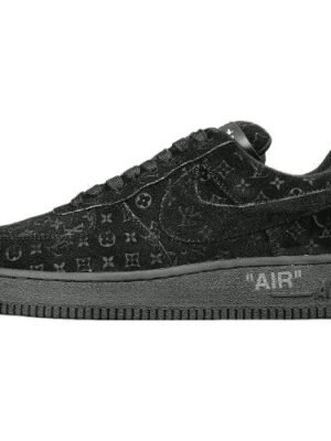 NIKE AIR FORCE 1 x LOUIS VUITTON BLACK/BLACK