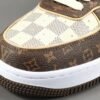 NIKE AIR FORCE 1 x LOUIS VUITTON BROWN